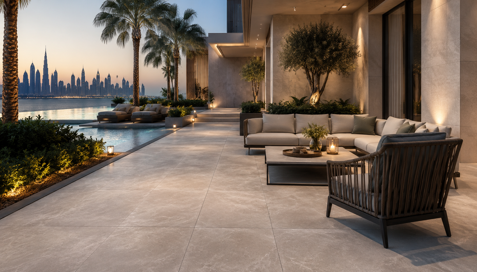 Outdoor Patio and Balcony Tiling Dubai
